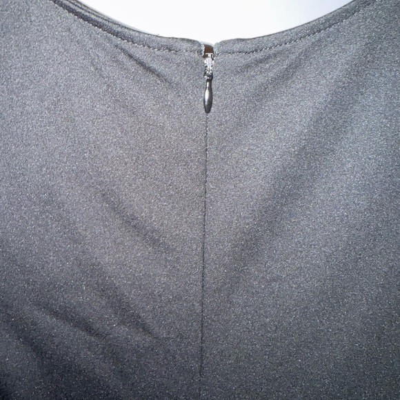 15. Tracy Reese Black Dress with Textured Detail - Picture 3 of 4